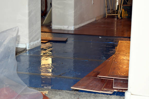 Professional Burst Pipe Cleanup technician working in Kearsarge, NH